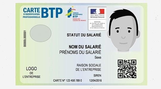 Nouvelle carte BTP