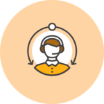 icône accompagnement service clients