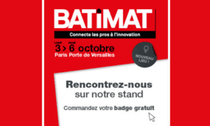 Actradis sera au salon Batimat